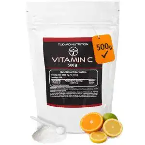 Vitamin C Pulver TUDIMO 500g, Vegan 1000mg hochdosiert