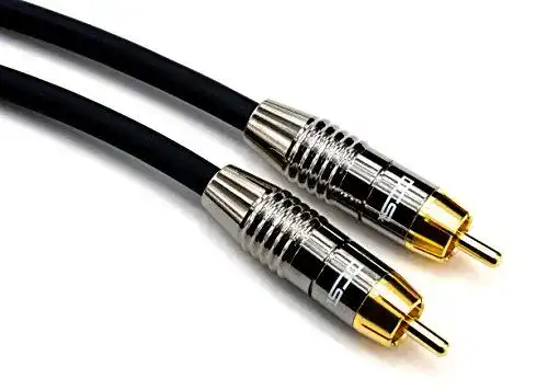 Subwoofer Kabel DCSk 5m Audio vergoldet 3-fach geschirmt