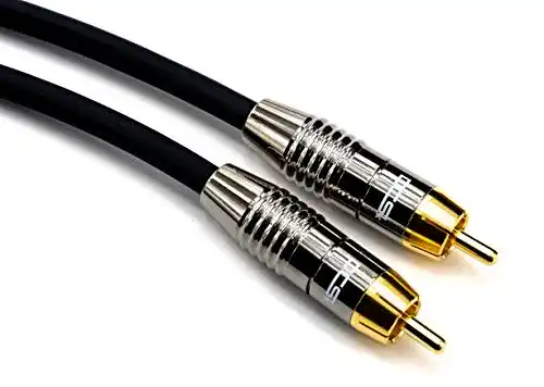Subwoofer Kabel DCSk 5m Audio vergoldet 3-fach geschirmt