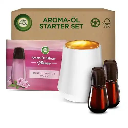 Airwick Aroma-Öl Diffuser Starter Set mit ätherischen Ölen