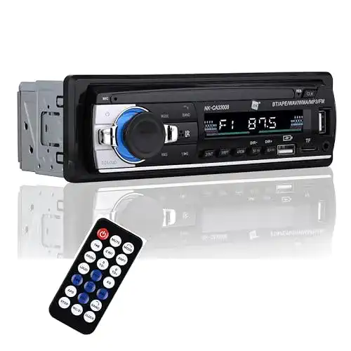 Autoradio mit Bluetooth 4.0, 1 DIN, 4x40W, AUX-Funktion, MP3