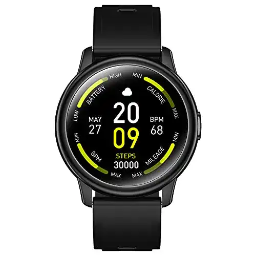 Cillso Smartwatch 2022, Runde Bluetooth Fitnessuhr für Herren und Damen