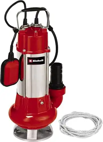 Einhell GC-DP 1340 G Schmutzwasserpumpe mit 1300W und 23000L/h Förderleistung