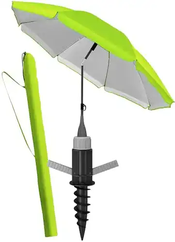 Strandschirm 4smile 3-in-1 Set mit UV50+ Schutz