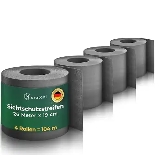 Sichtschutzstreifen Novatool Premium PP 104m für Doppelstabmattenzaun