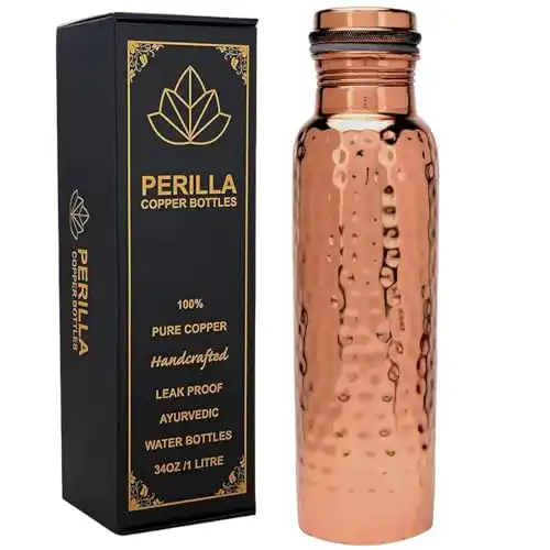 Kupfer Trinkflasche von Perilla Home für eine gesunde Hydration