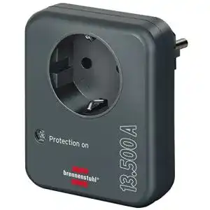 Steckdosenadapter Brennenstuhl mit Überspannungsschutz 13.500 A
