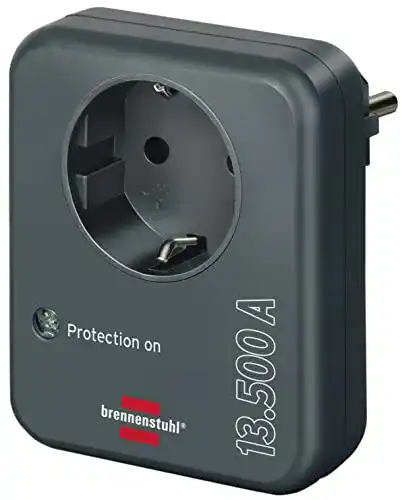 Steckdosenadapter Brennenstuhl mit Überspannungsschutz 13.500 A