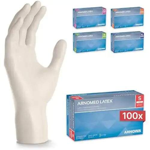 Einmalhandschuhe Arnomed 100 Stück Größe S, puderfrei und reißfest