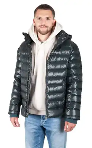 Daunenjacke Grimada Herren Winterjacke mit abnehmbarer Kapuze