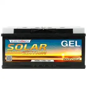 AGM-Batterie 140Ah Electronicx GEL Solarbatterie 12V