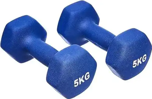 Hanteln 5 kg von Amazon Basics im 2er-Set mit Neoprenbeschichtung