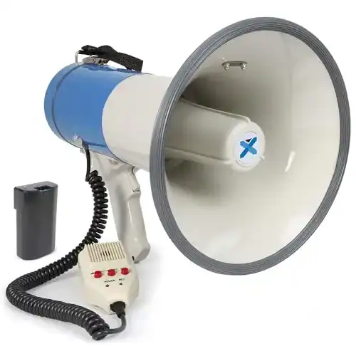 VONYX MEG065 Megafon mit Sirene und Mikrofon, 65 Watt Leistung