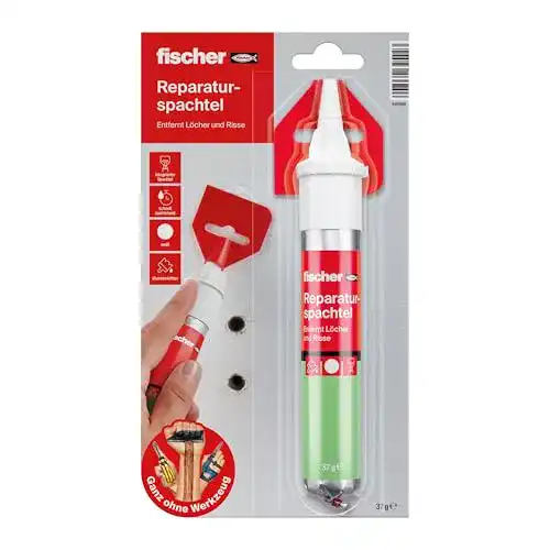 Reparaturspachtel von fischer in Naturweiß, 70 ml für verschiedene Untergründe