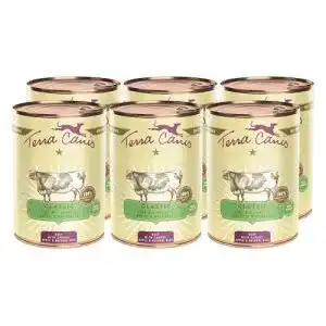 Terra Canis Nassfutter Rind, Karotte und Naturreis 6x400g