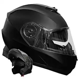 Rallox Klapphelm RALLOX 160-3 Schwarz Matt mit Sonnenblende