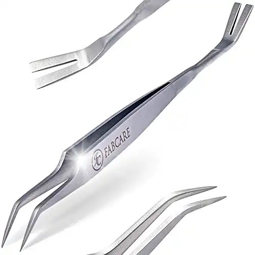 Zeckenzange Fabcare 2 in 1: Zeckenpinzette und Zeckenhaken