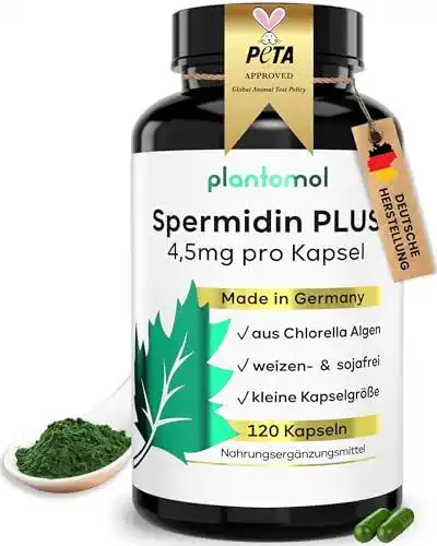 Spermidin Kapseln 4,5mg aus Chlorella Algen – vegan und glutenfrei