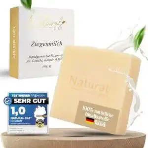 Ziegenmilchseife Natural Cilt – Handgemachte Naturseife ohne bedenkliche Inhaltsstoffe