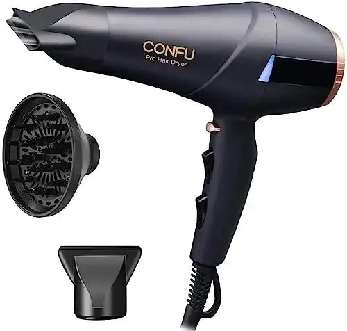 CONFU 2300W Haartrockner mit Ionen Technologie für Salon-Qualität
