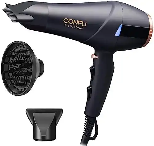 CONFU 2300W Haartrockner mit Ionen Technologie für Salon-Qualität