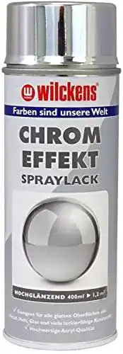 Wilckens Chrom-Effekt Spraylack 400 ml für glatte Oberflächen
