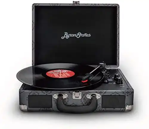 ByronStatics Vinyl Plattenspieler mit integriertem Lautsprecher