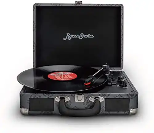 ByronStatics Vinyl Plattenspieler mit integriertem Lautsprecher