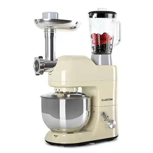 Klarstein Küchenmaschine mit Fleischwolf und 1800W Motor