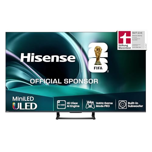Hisense 55 Zoll ULED Fernseher 55U7Q mit 4K Mini LED und Smart TV