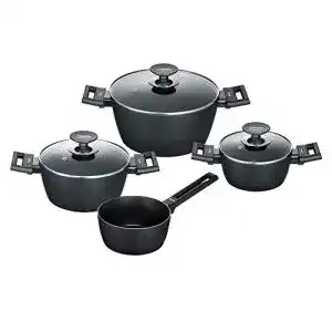 Berndes 4-teiliges Kochtopf-Set aus Aluminium für Induktion