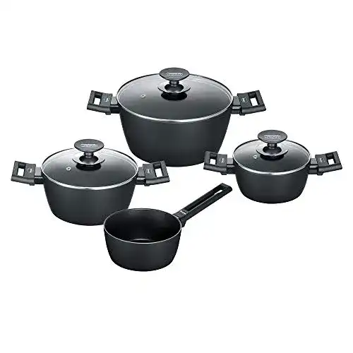 Berndes 4-teiliges Kochtopf-Set aus Aluminium für Induktion