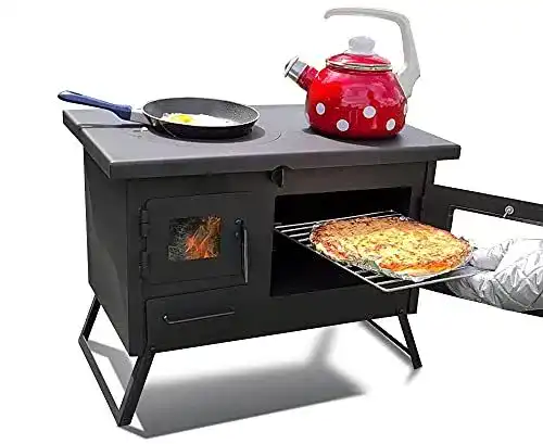 Grillkamin Ecofoxx Gartenküche Erna Outdoor-Küchenofen mit Backfach