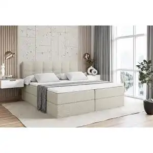 Bett 180×200 Altdecor Boxspringbett mit Matratze und Lattenrost
