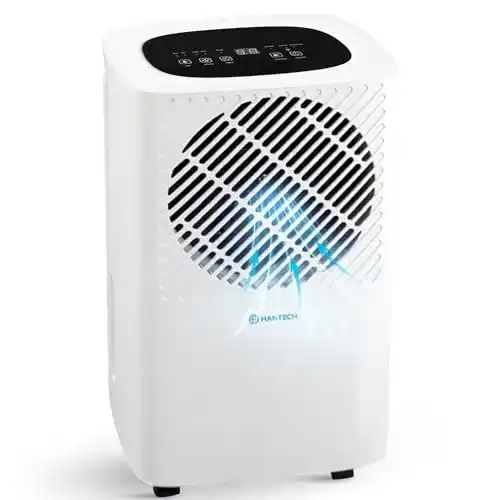 Hantech Mini-Luftentfeuchter 10L/Tag Elektrisch für Keller und Badezimmer