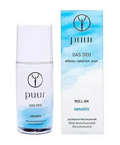 Deo-Roller Damen Puur sensitiv Roll-On basisches Naturkosmetik-Deodorant