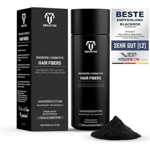 Roxunited Cosmetics Haarpuder für Haarverdichtung und Schütthaar