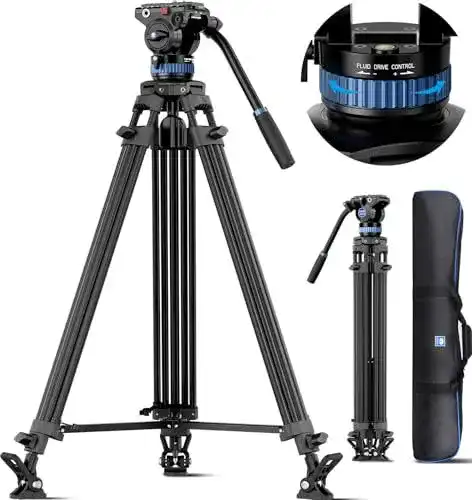 Sirui Profi Videostativ AM-25S mit Fluidkopf, 190 cm
