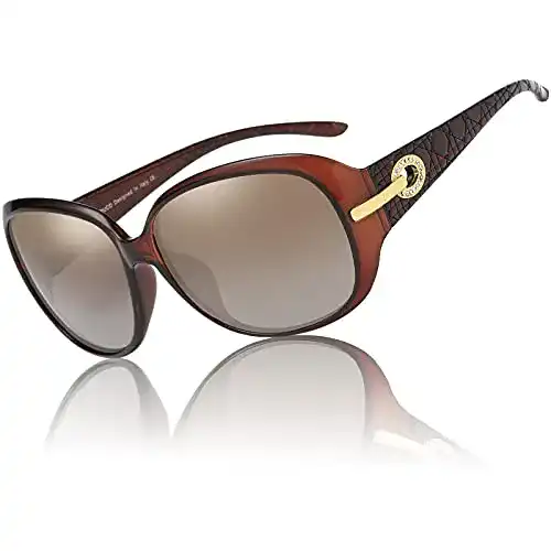 Duco Damen Sonnenbrille mit polarisierten Gläsern und UV-Schutz