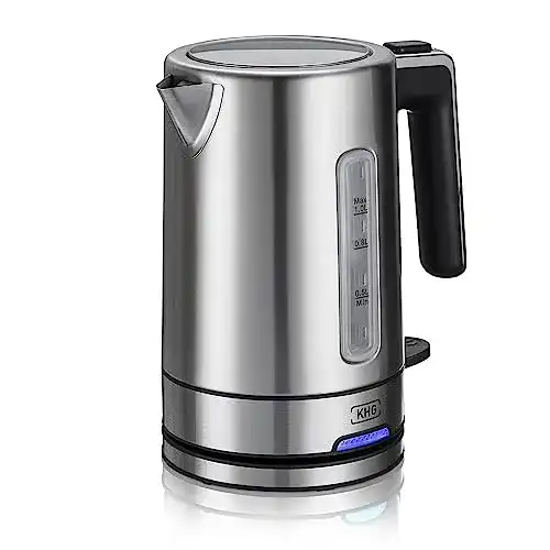 Reisewasserkocher KHG WK-105 ES aus Edelstahl, 1 Liter