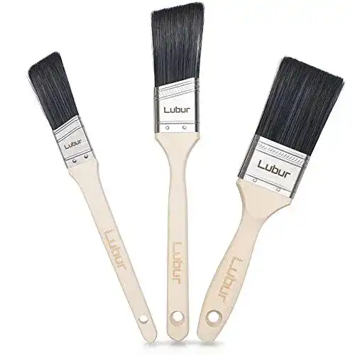 Flachpinselset Lubur für Malerarbeiten mit Nylon-Polyester Borsten