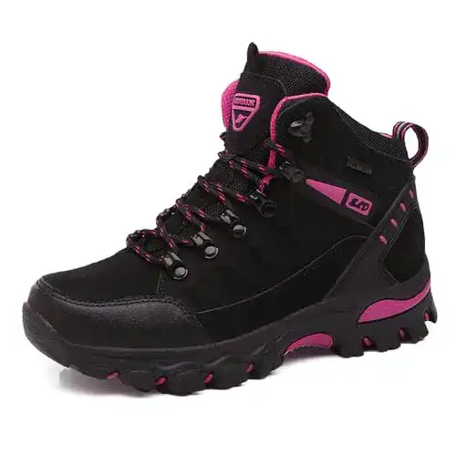 Wasserdichte Damen Wanderstiefel von WOWEI mit rutschfester Sohle