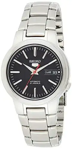 Seiko Herren-Armbanduhr XL Automatik Edelstahl mit Analoganzeige