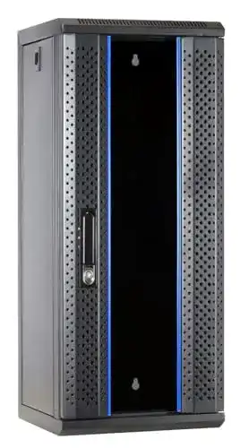 Serverschrank DSIT 15 HE, 10 Zoll, mit Glastür