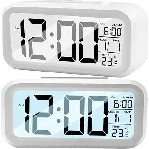 Digitaler Wecker Retoo mit Temperaturanzeige und LED-Display