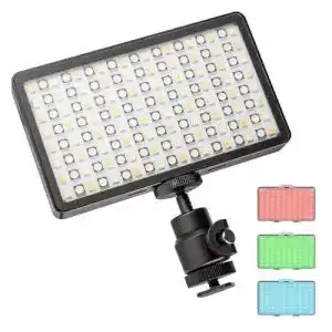 Walimex pro Rainbow Pocket LED-RGB Videoleuchte mit Fernsteuerung