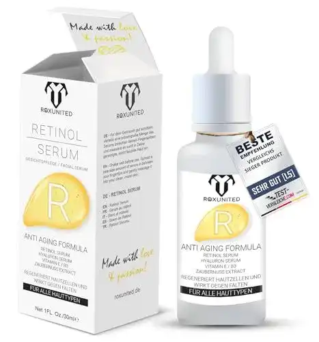 Retinol Serum von Roxunited – Hochdosierte Pflege für die Haut
