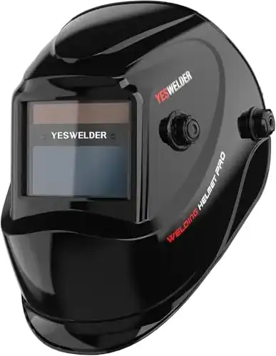 Schweißhelm Yeswelder mit echter Farbwiedergabe und Solarbetrieb
