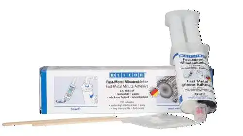 Weicon Fast-Metal Minutenkleber 24 ml – Flüssigmetall für verschiedene Materialien