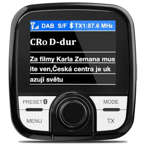 DAB-FM-Transmitter Tin-Nik DAB-388 für digitales Radio im Auto